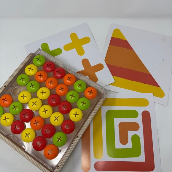 Lovevery Mosaic Button Board Wooden Montessori Toy - Picture 4 of 7